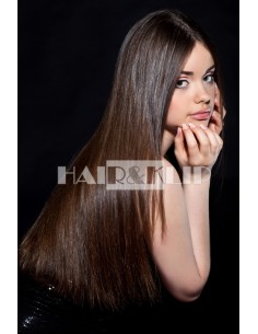 EXTENSIONES ADHESIVAS DE CABELLO NATURAL COLOR CASTAÑO OSCURO 2 2
