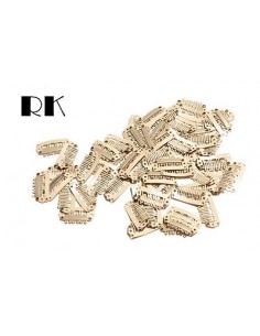 PACK DE 10 CLIPS COLOR BEIGE